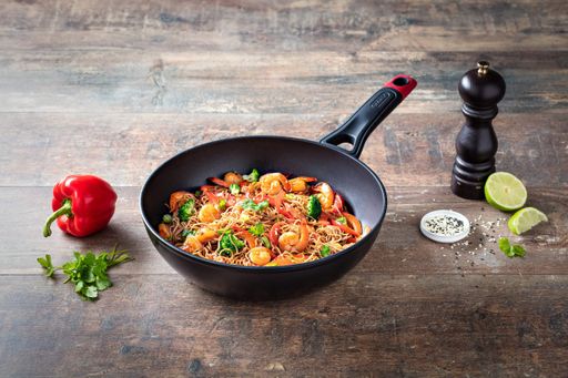 Сковорода WOK Pyrex Optima 28 см Чорний (7120926) (2109749)