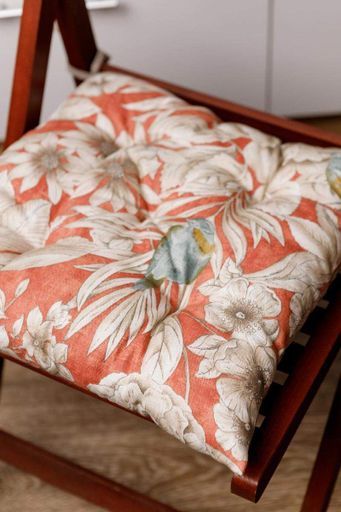 Подушка для стільця Прованс Пташка 40х40 см Різнокольоровий (2109773)