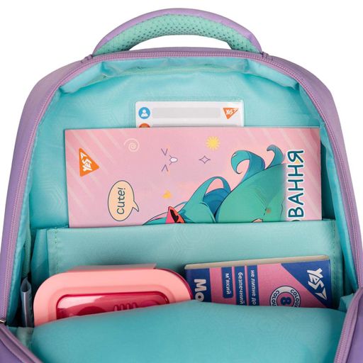 Рюкзак шкільний YES S-52 Ergo Pusheen the Star 36х28х13 см Бузковий (559887) (2109878)