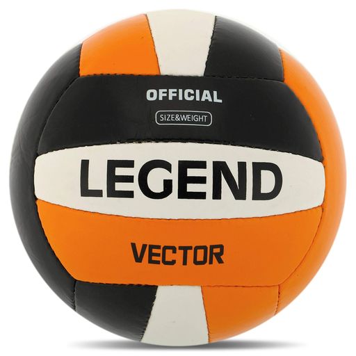 М'яч волейбольний LEGEND Vector VL-8445 №5 Помаранчево-чорний (2110035)