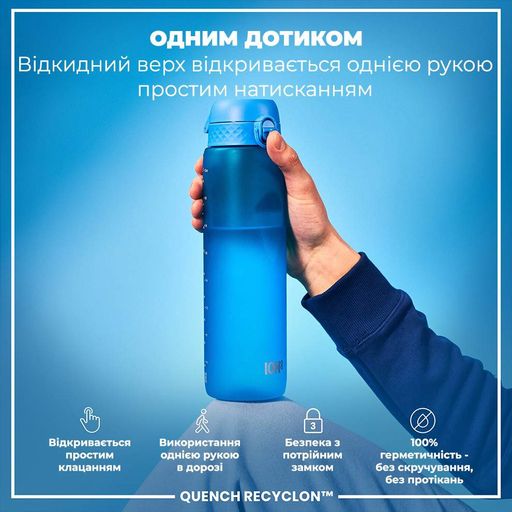 Пляшка для води ION8 BPA Free 1 л Blue (I8RF1000BLU) (2110054)
