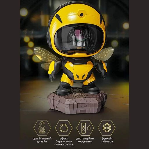 Лазерний проектор нічник Inspire Астронавт Yellow (LWS-R-3) (2110175)