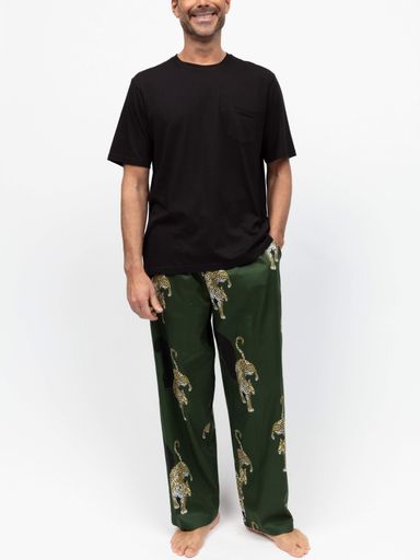 Піжама чоловіча Cyberjammies Olive 3124-3122 M Оливково-чорний (5051877617827) (2110197)