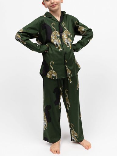 Піжама дитяча унісекс Cyberjammies Olive 3161OLE 10-11 років 146 см Різнокольоровий (5051877619678) (2110200)
