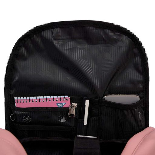 Рюкзак YES T-107 Pink 43х29х14 см Чорно-рожевий (559974) (2110552)