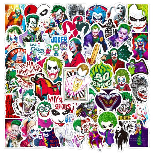 Стикерпак Набор наклеек GeekLand Джокер Joker 50 штук (2112724)