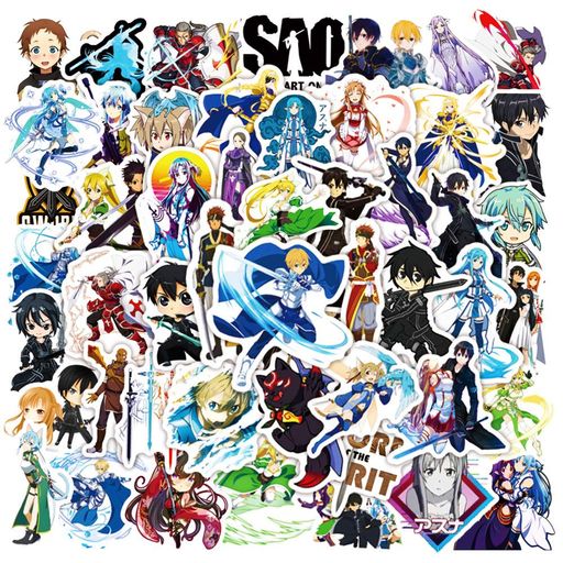 Стікерпак Набір наклейок GeekLand Майстри Меча Онлайн Sword Art Online 50 штук (2112725)