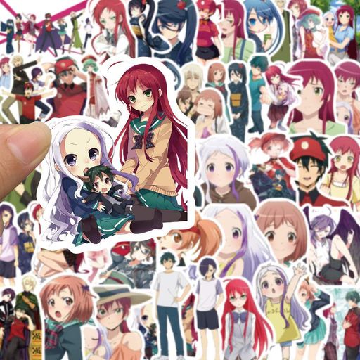Стикерпак Сатана на подработке! Набор наклеек GeekLand Hatariku Maou-sama! 50 штук (2112814)