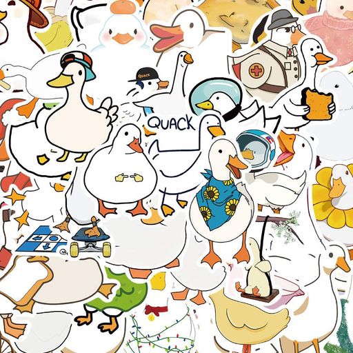 Стікерпак Качка Набір наклейок GeekLand Duck 50 штук (2112882)