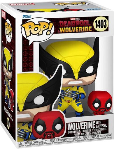 Фігурка Funko Pop Дедпул Росомаха і Бейбіпул Deadpool Wolverine with Babypool 10 см FP D 1403 (2113530)