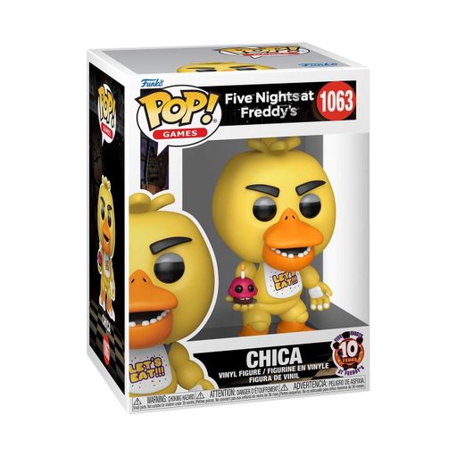 Фигурка Funko Pop Пять ночей с Фредди Чика Five Nights at Freddy's Chica 10 см FP FNAF C 1063 (2113546)