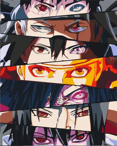 Картина по номерам Наруто Сила глаз Naruto 40х50 см PN N E (2113669)