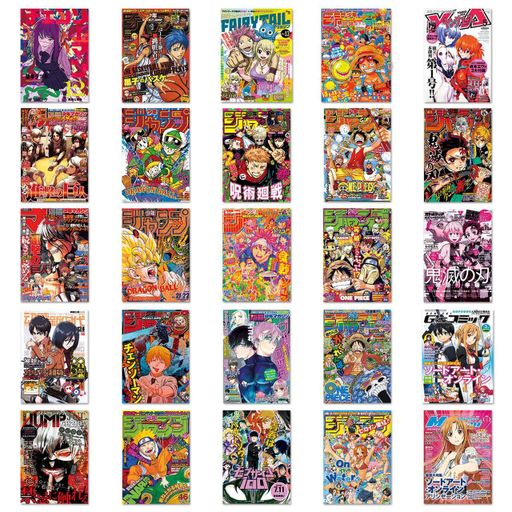 Стикерпак Эпоха манги: Легенды и герои Набор наклеек GeekLand Manga Era: Legends and Heroes 50 штук (2113738)