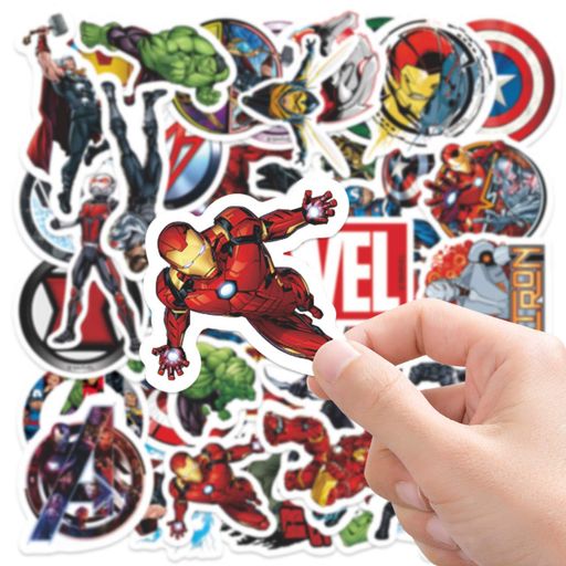 Стикерпак Марвел Мстители Набор наклеек GeekLand Marvel Avengers 50 штук (2114059)
