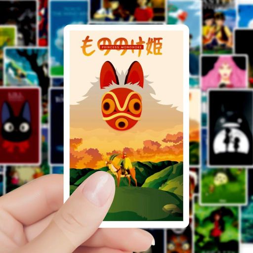 Стікерпак Набір наклейок GeekLand Роботи Хаяо Міядзакі Тоторо Hayao Miyazaki 50 штук (2114113)