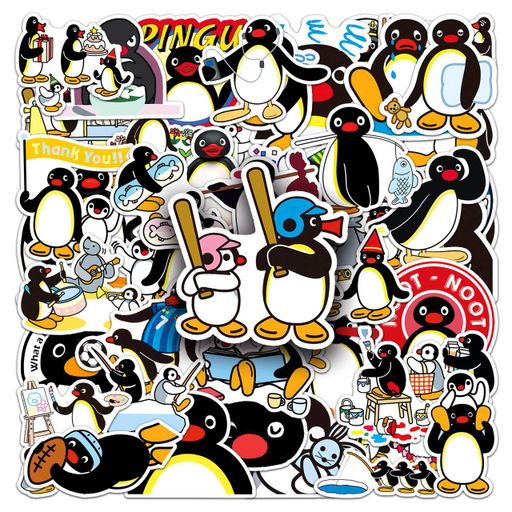 Стикерпак Пингу Набор наклеек GeekLand Pingu 50 штук (2114141)