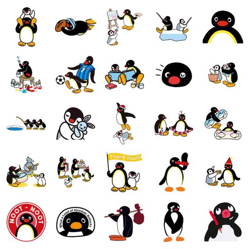Стикерпак Пингу Набор наклеек GeekLand Pingu 50 штук (2114141)