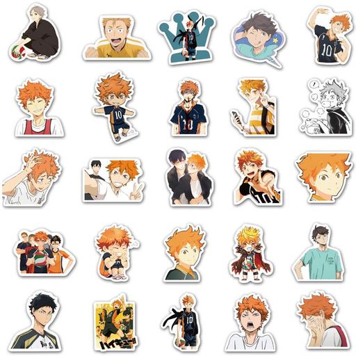 Стикерпак Волейбол! Набор наклеек GeekLand Haikyu!! 50 штук (2114176)