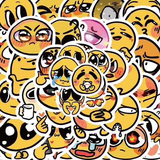 Стікерпак Емодзі Набір наклейок GeekLand Emoji 60 штук (2114202)