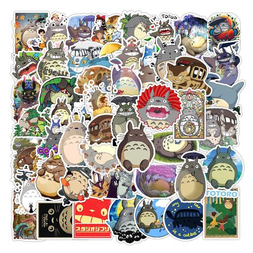Стікерпак Набір наклейок GeekLand Роботи Хаяо Міядзакі Тоторо Hayao Miyazaki 50 штук (2114209)