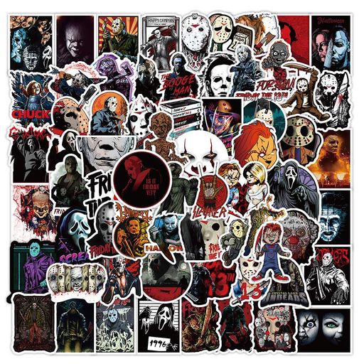 Стикерпак Хоррор Набор наклеек GeekLand Horror 100 штук (2114237)