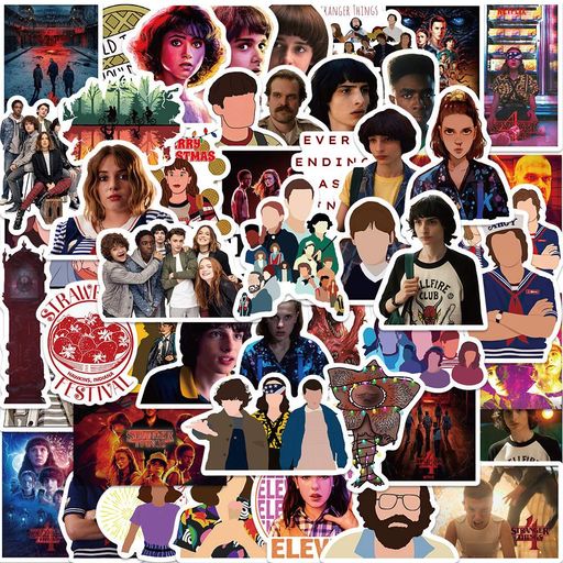 Стікерпак Дуже дивні справи Набір наклейок GeekLand Stranger Things 50 штук (2114257)