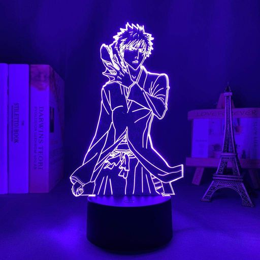 Акриловий 3D Світильник RGB фігурка Блиск Ічиго Bleach Ichigo 18 см (2115309)