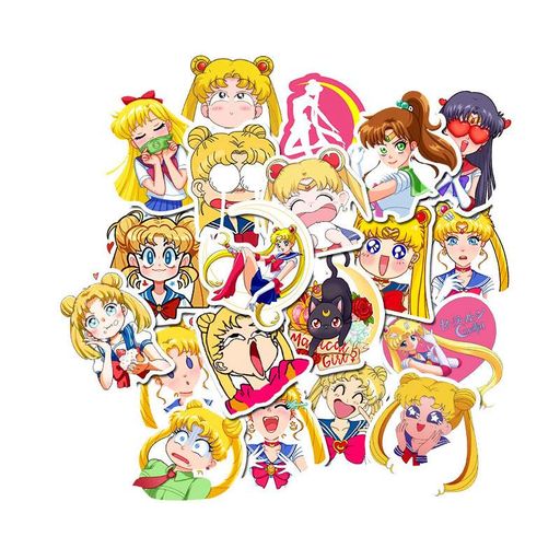 Стікерпак Сейлор Мун Набір наклейок GeekLand Sailor Moon 50 штук (2115882)