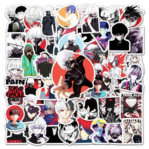 Стікерпак Токійський Гуль Набір наклейок GeekLand Tokyo Ghoul 50 штук (2115911)