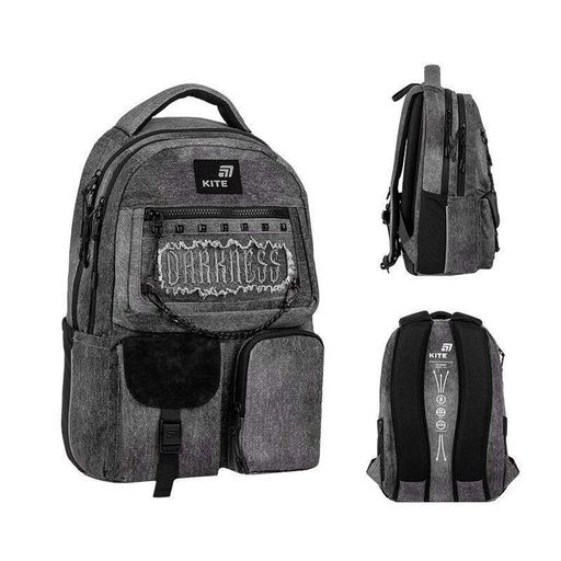 Шкільний рюкзак для підлітка Kite Education teens Darkness 17л (K26-2587M-5) (2116010)