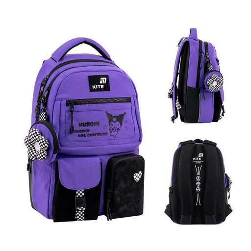 Шкільний рюкзак для підлітка Kite Education teens Kuromi 17л (HK26-2587M-1) (2116011)