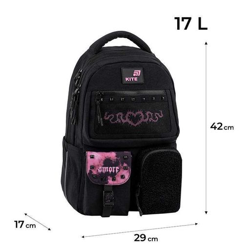 Школьный рюкзак для подростка Kite Education teens Drama Queen 17л (K26-2587M-2) (2116012)