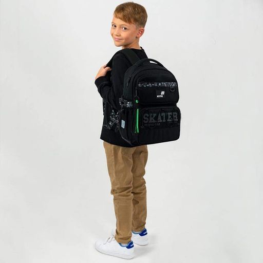 Школьный рюкзак Kite Education Skater 13л Черный (K26-1022M-2) (2116020)