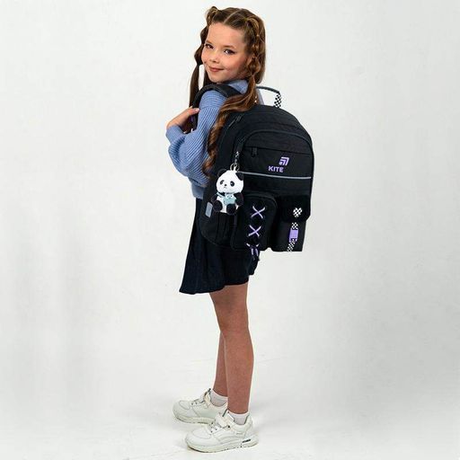 Школьный рюкзак Kite Education Panda Love 13л Черный (K26-584M-2) (2116023)