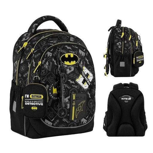 Школьный рюкзак Kite Education 700 DC Batman 18л Черный (DC25-700M) (2116035)