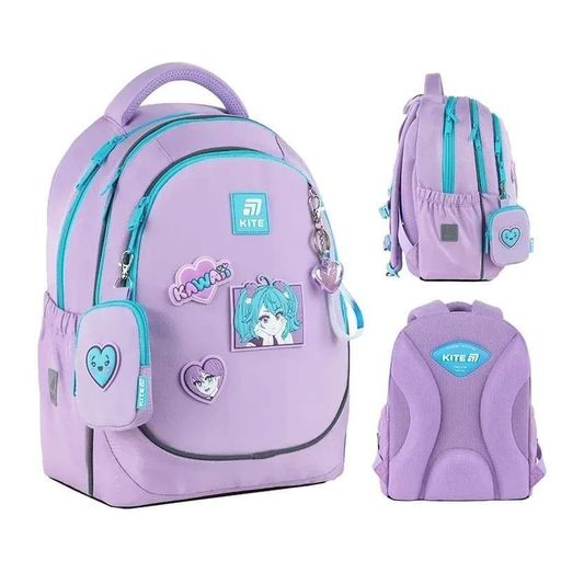 Шкільний рюкзак Kite Education 700 Kawaii Love 18л Бузковий (K25-700M-6) (2116037)