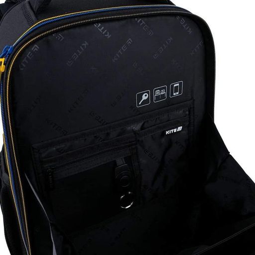 Шкільний каркасний рюкзак Kite Education 531 HW Чорний 15л (HW25-531M) (2116152)