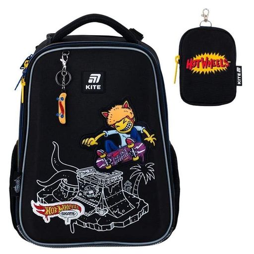 Шкільний каркасний рюкзак Kite Education 531 HW Чорний 15л (HW25-531M) (2116152)