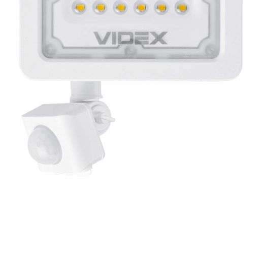 LED прожектор VIDEX F2e 10W 5000K з датчиком руху та освітленості для зовнішнього освітлення (2116189)