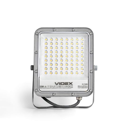 Світлодіодний прожектор VIDEX PREMIUM F2 50W 5000K денне світло для освітлення вулиць і приміщень (2116202)