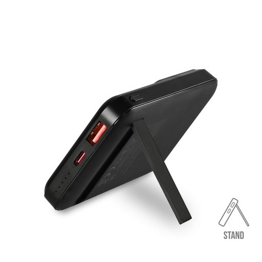 Повербанк з бездротовою зарядкою TITANUM 10000mAh 22.5W чорний портативний зарядний пристрій (2116248)