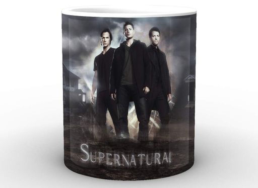 Кружка GeekLand біла Надприродне Supernatural Сем Дін Кастіель SN.02.014.604 (2116340)