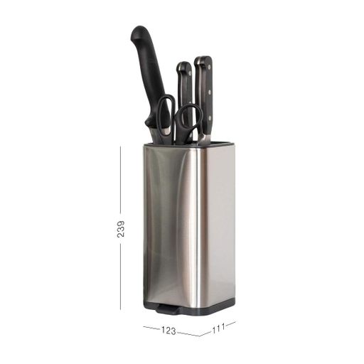 Подставка для ножей МВМ MY HOME Нержавеющая сталь с черным (KP-67 SS/BLACK) (2117198)