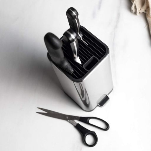 Подставка для ножей МВМ MY HOME Нержавеющая сталь с черным (KP-67 SS/BLACK) (2117198)
