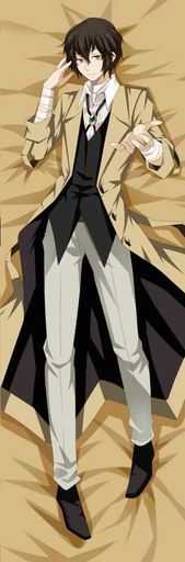 Дакімакура 150х 50 см Дазай Великий із Бродячих Псів Bungo Stray Dogs Dazai Osamu подушка обіймашка (2117228)