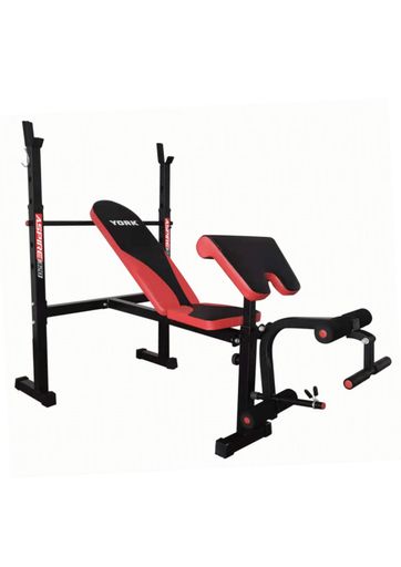Скамья для жима York Fitness ASPIRE 320 со стойкой для штанги и партой Скотта (2117284)