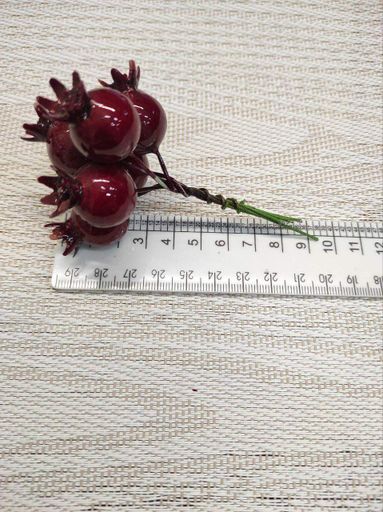 Штучні ягоди шипшини ( 6 штук на дроті) НД23 (2118272)