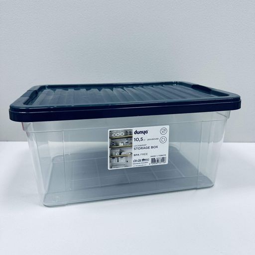 Контейнер Dunya Plastik 33114 36x25x16.6 см 10.5 л Темно-синій (23527) (2118799)