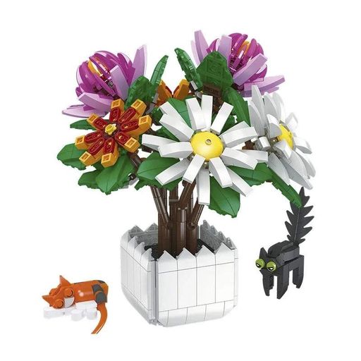 3D-конструктор Jie Star 9036 Chrysanthemum potted plants 900 деталей 13217-84634 (2118853)