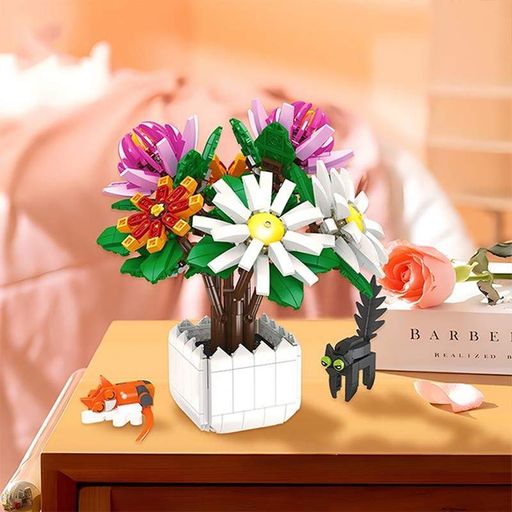 3D-конструктор Jie Star 9036 Chrysanthemum potted plants 900 деталей 13217-84634 (2118853)